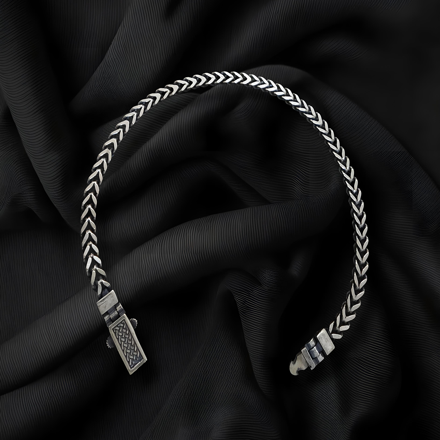 Oxidised Bracelet silver for men
