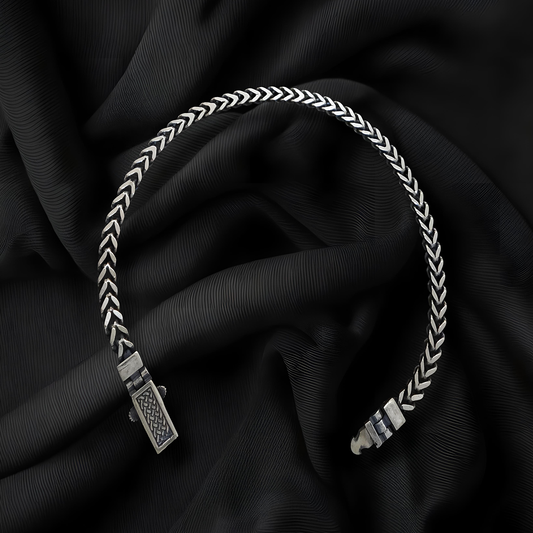 Oxidised Bracelet silver for men